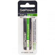 GOPOWER 18650 3400mAh с защитой выс.конт. BL1