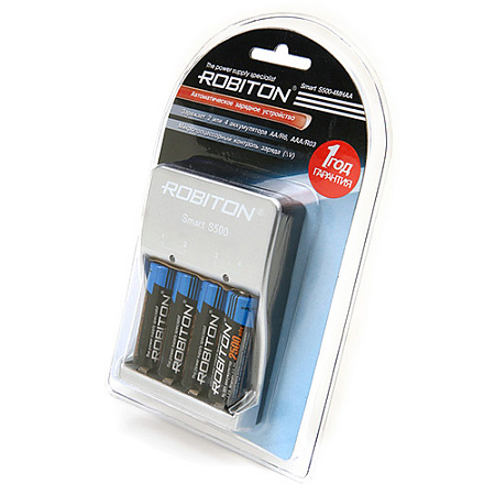 ROBITON Smart S500-4MHAA (+4xAA 2500mah) AA-AAA BL1